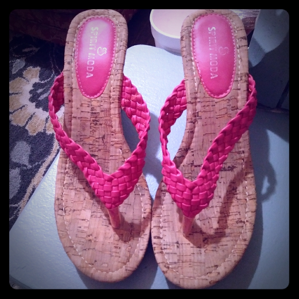 SPIRIT MODA ALICE-5 PLATFORM CORK WIDGE